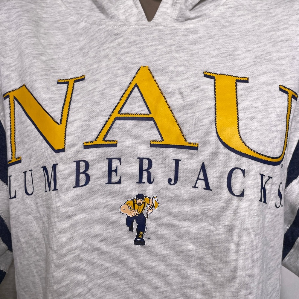 Northern Arizona Lumberjacks NCAA Gray Hoodie Sweatshirt Women's XL NWT - Picture 2 of 12